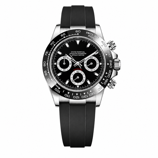 Daytona Black Silver Oysterflex