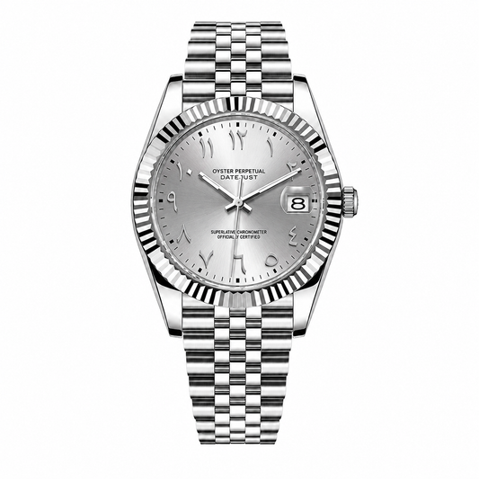 DateJust Silver Arabic Dial