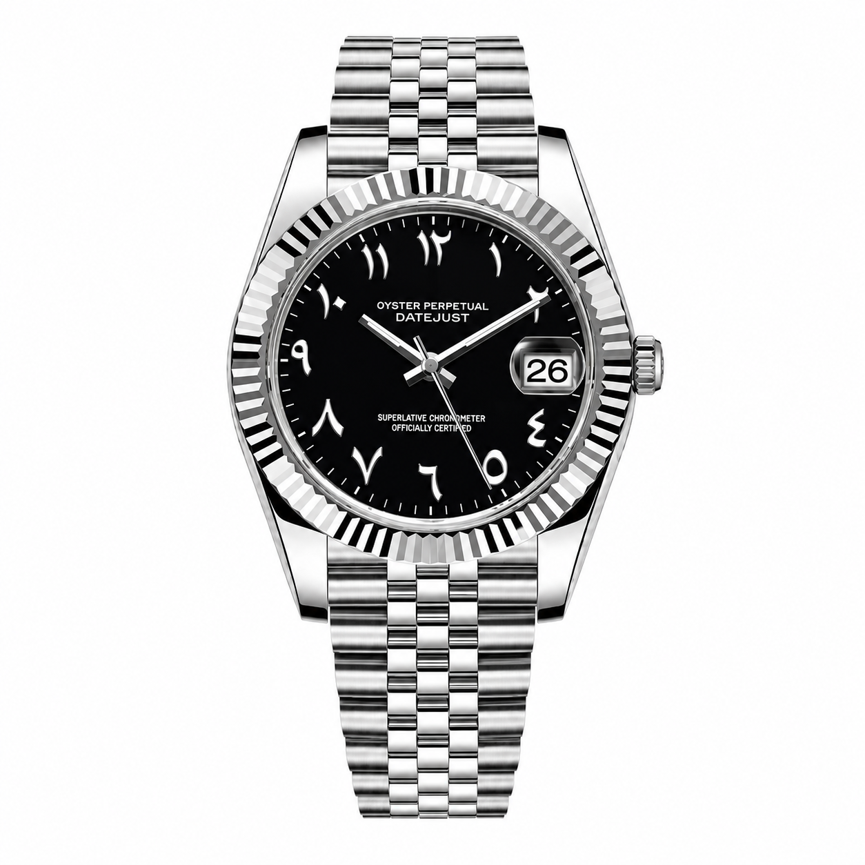 DateJust Black Arabic Dial