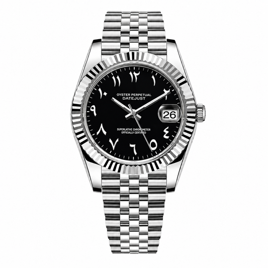 DateJust Black Arabic Dial